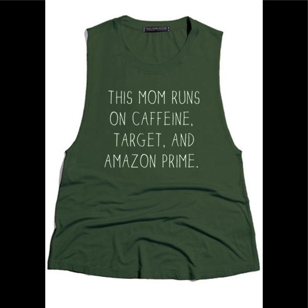 Caffeine, Target, and Amazon Prime Muscle Tank